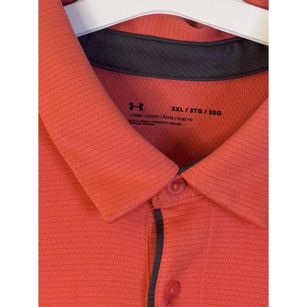 Under Armour Men's Coral Polo, Sz 3XL‎ - Picture 3 of 6